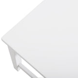 White pine bench tabletop corner with angled edge detail and side support