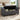Gray storage bench ottoman with open lid showing interior storage compartment