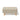 Light beige rectangular upholstered ottoman with rounded top and natural wood legs