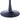 Metallic pedestal base with round foot, dark finish