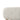 Beige padded fabric footrest stool side view
