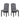 Grey velvet high-back dining chairs (2-pack) with nailhead trim and ring accent