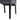Grey velvet dining chair legs with dark finish and padded seat edge