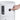 White round storage unit with 2 drawers; hand pressing a circular pull handle