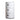 White cylindrical 3-drawer plastic storage unit with three stacked drawer compartments