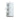 White cylindrical 3-drawer plastic storage unit, front view with round pull openings