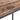 Two-drawer console table, close view of drawer slide and screws under open drawer