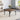 Square folding coffee table with dark brown wood surface and black folding frame