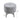 Dimensions of round light gray velvet storage ottoman: 48 cm height/diameter