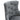 Gray tufted backrest dining chair with supportive arms and upholstered seat cushion