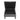 Grey square ottoman with storage, open lid showing dark interior and metal support rods