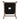 Underside of bar stool set of 2, dark base panel with wooden frame support