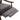 Extended footrest on dark gray linen manual recliner armchair, with padded covers