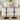 Set of 2 swivel bar stools: white seats, black bases and footrest rings