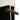 Wooden support leg and hinge detail on faux fur storage bench