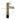 Brushed gold mixer tap dimension diagram with overall height and spout reach
