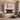 Wall-mounted electric fireplace with dark mantel and visible orange flame glow