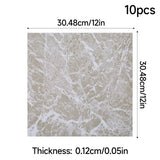 10-pack: 30.48cm x 30.48cm PVC floor tiles, 0.12cm thick
