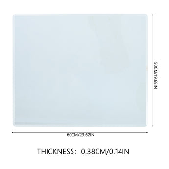 Frameless wall mirror with rounded corners, clear glass panel