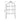 Black arched top metal fence panel diagram, 33 cm wide and 61 cm high.