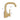 Gold single-handle vessel faucet with swivel spout, shown with size measurements 16.2cm