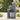 Outdoor solar water fountain decor with stacked rock-style basins, dark gray.
