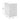 White rolling file cabinet size view: 48.5cm high, 28cm wide, 41cm deep