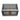 Double-door collapsible storage organizer box with two fold-down doors, front view