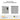 Plastic storage shed dimension diagram with front and side views, light gray