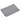 Foldable fabric clothes organizer bag, grey with quilted top and dark trim edging
