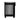 Black 11-fin oil-filled radiator viewed from the back, with side panel and end wheels