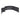 Curved end view of black galvanized steel raised garden bed with panel supports