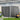 Metal storage shed with apex roof, side view, vent panels and corrugated wall panels
