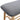 Gray upholstered bench seat on light bamboo frame with open two-tier slatted base