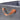 Orange carry handles on grey fabric organizer bin, stitched corners