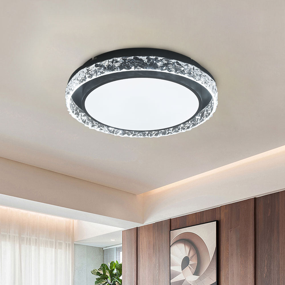 50cm D Round Acrylic Flush Mount LED Ceiling Light