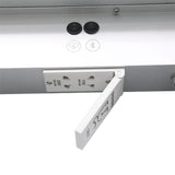 Bathroom LED mirror cabinet control panel with round buttons and power port