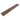 Single wood-effect laminate plank in medium brown with grain texture