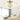 Chrome and crystal flush mount ceiling light with three frosted acrylic arms