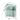 Mint green makeup organizer with clear dustproof dome, ribbed drawers and carry handle