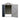 Apex roof metal garden shed with double doors, dark gray siding and white door panels