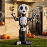 Inflatable cartoon skeleton decoration standing with outstretched hands