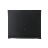 Rectangle LED vanity mirror back panel with wall mounting hole and black stand base