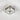 Square crystal LED ceiling light, 20cm x 20cm x 8cm, chrome frame and clear prisms