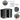 Anthracite metal garden storage shed with double sliding door and ventilation vents