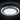 50cm round LED flush-mount ceiling light, illuminated white center and faceted acrylic rim