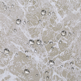 Light gray marble-effect PVC tile surface with water droplet pattern