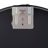 Aluminum mounting plate for arched bathroom mirror with bracket tabs and holes