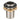 Brass-and-silver mounting adapter with threaded inlet and rubber gasket