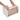 Hands opening a foldable shoe storage box with a brown striped mesh window